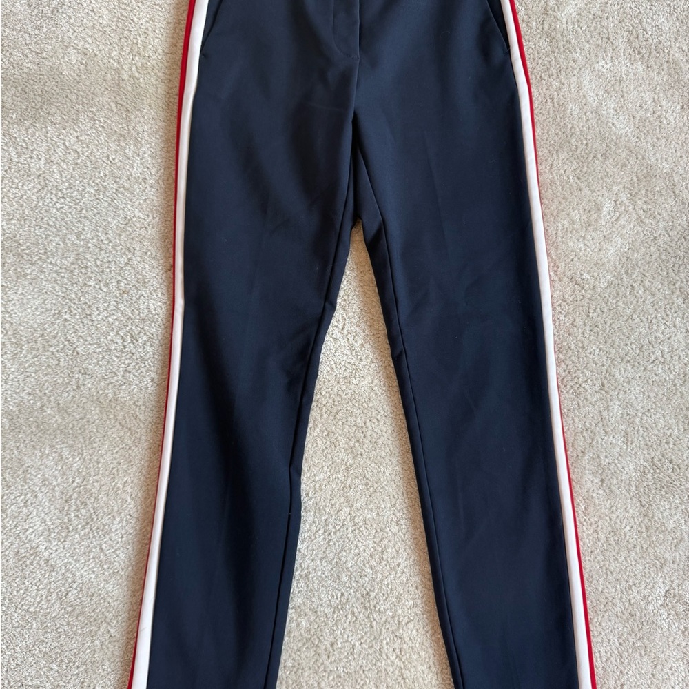 Zara Kids Dark Blue Joggers with Red Accents